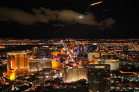 Survol du Strip de Las Vegas en hélicoptère à la tombée de la nuit