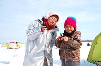 札幌発茨戸川の氷上釣り 札幌発茨戸川の氷上釣り