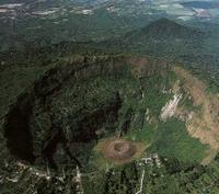 Santa Tecla and El Boquerón National Park from San Salvador