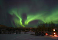 Safári das Luzes do Norte na Lapônia em Trenó Motorizado saindo de Rovaniemi Safári das Luzes do Norte na Lapônia em Trenó Motorizado saindo de Rovaniemi