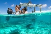 Croisière de plongée Avec masque et tuba en petit groupe au lagon de Bora Bora with déjeuner-barbecue sur l'île
