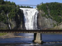 Visite de la chute Montmorency en vélo à Québec