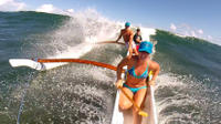 St Martin Canoe Surfing at Le Galion Beach