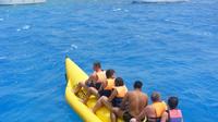 Glass-Bottom Boat snorkeling and Banana Boat Utopia island