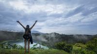 Hiking to Hule Volcanic Lagoon