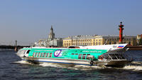 Private Day Trip Shore: Visite de la ville et Croisière à Peterhof Fountain Complex avec Champagne et le déjeuner russe traditionnel avec le ballet classique russe