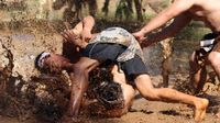 Mepantigan Balinese Wrestling Game