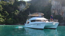 Excursion de 7 heures aux îles Phi Phi et Maiton en catamaran motorisé avec déjeuner Excursion de 7 heures aux îles Phi Phi et Maiton en catamaran motorisé avec déjeuner