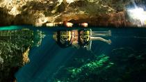Excursion dans la jungle à Playa del Carmen : Tulum, plongée avec tuba dans une cénote, circuit en 4x4 et tyrolienne Excursion dans la jungle à Playa del Carmen : Tulum, plongée avec tuba dans une cénote, circuit en 4x4 et tyrolienne