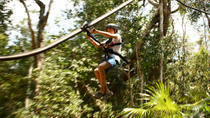 4-i-1 Tulum-eventyr: Zipline (vandsvævebane), Cavern Rappel, Cave Snorkel og Skycycle 4-i-1 Tulum-eventyr: Zipline (vandsvævebane), Cavern Rappel, Cave Snorkel og Skycycle