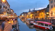 Kveldstur langs Naviglio Grande i Milano med vin og mat Kveldstur langs Naviglio Grande i Milano med vin og mat