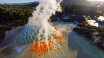 Wai-O-Tapu : Lady Knox Geyser : Champagne Lake : Agrodome Farm Show : Tagestour in Rotorua Wai-O-Tapu : Lady Knox Geyser : Champagne Lake : Agrodome Farm Show : Tagestour in Rotorua