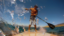 Peddelsurfles op Lake Mead Peddelsurfles op Lake Mead