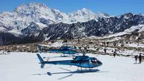 Hubschrauberflug mit Schneelandung Hubschrauberflug mit Schneelandung