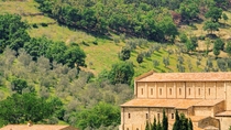 Gita di una giornata da Siena a Montalcino e all'abbazia di Sant'Antimo con degustazione di vino inclusa Gita di una giornata da Siena a Montalcino e all'abbazia di Sant'Antimo con degustazione di vino inclusa