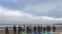 Aulas de surf iniciante na praia de Stinson, São Francisco