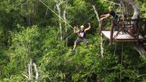 Excursión con aventuras en Selvática, Cancún: Tirolina, puente aéreo, buggy, puenting y baño en cenote Excursión con aventuras en Selvática, Cancún: Tirolina, puente aéreo, buggy, puenting y baño en cenote