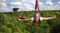 Excursión con aventuras en Selvática, Playa de Carmen: Tirolina, puente aéreo, buggy, puenting y baño en cenote Excursión con aventuras en Selvática, Playa de Carmen: Tirolina, puente aéreo, buggy, puenting y baño en cenote