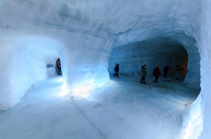 Into the Glacier, Hraunfossar & Barnafoss Waterfalls in a new Mercedes V-class