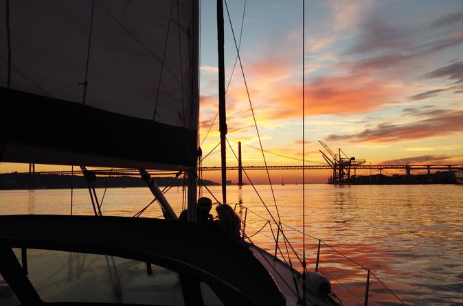 Lisbon Private Sunset Sailing Tour with Sushi Dinner