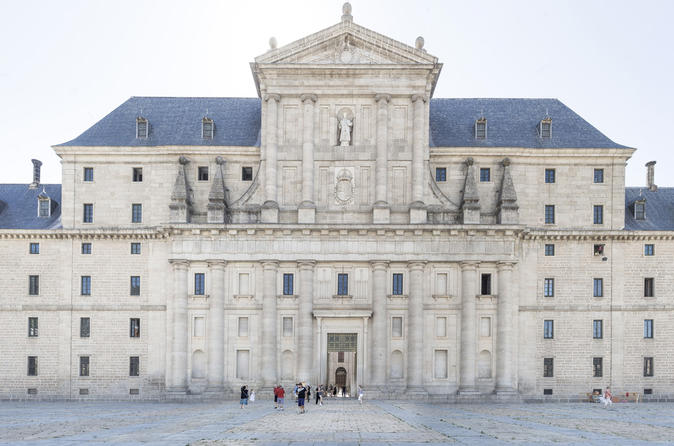 El Escorial Monastery and the Valley of the Fallen from Madrid