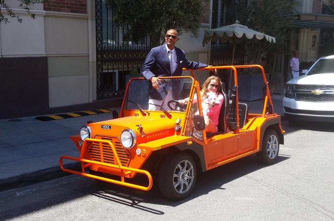 Self-Guided Hollywood Tour in a Moke Electric Car Rental