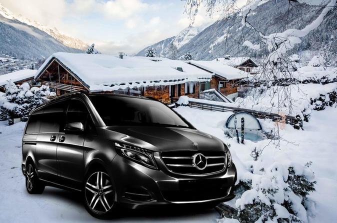 Airport Grenoble - private VIP transfer to Chamonix on Mercedes V-class