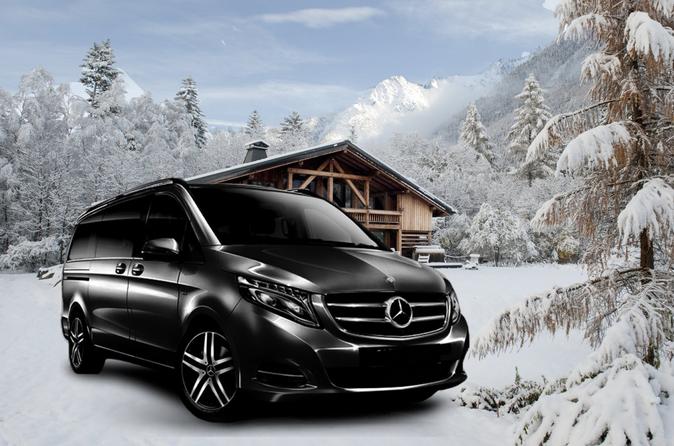 Airport Grenoble - private VIP transfer to Morzin on Mercedes V-class