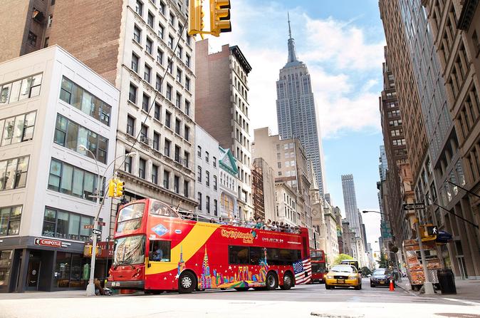 New York City Hop-On Hop-Off Bus Tour with optional Statue of Liberty Ticket