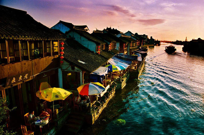 See Zhujiajiao Water Village and Shanghai City in One Day