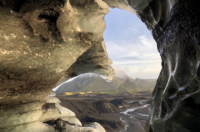Ice Cave by Katla Volcano from Vik