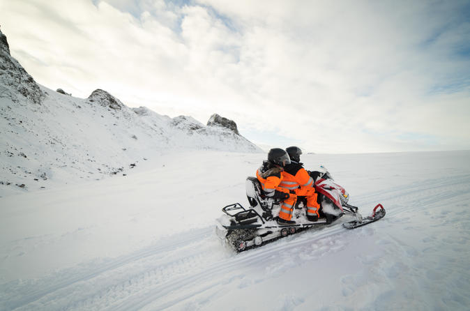 Snowmobiling on Langjökull Glacier with Pickup from Reykjavik