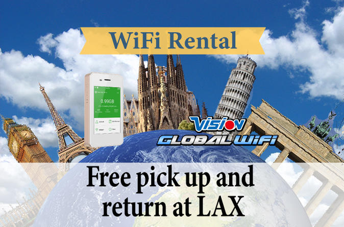 4G LTE Pocket WiFi Rental, Internet Connection in Amsterdam - pick up at LAX