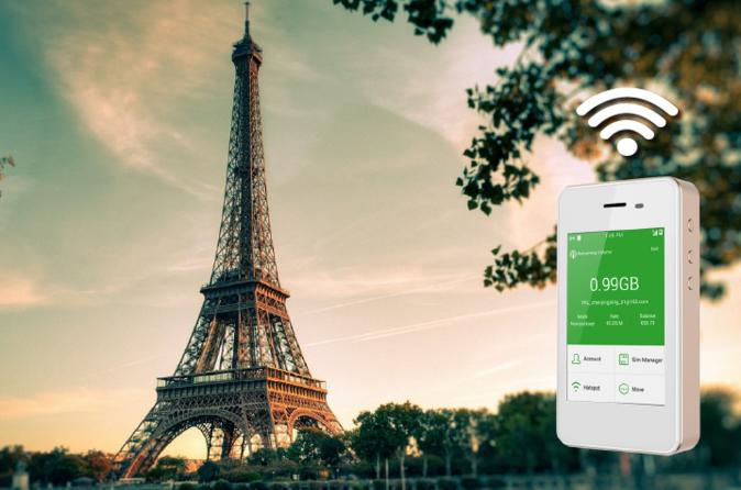 4G LTE Pocket WiFi Rental, Internet Connection in Paris - pick up at LAX