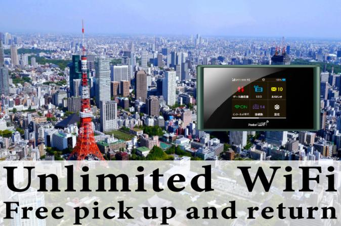 Unlimited WiFi in Japan pick up at Narita Airport