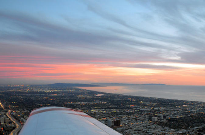 Los Angeles Air Tour over Santa Monica, Downtown LA and Hollywood
