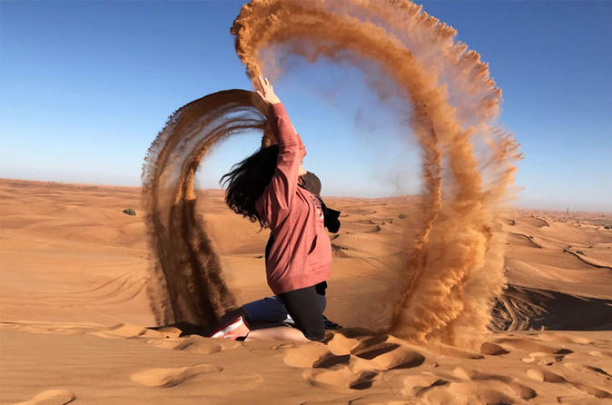 Dubai 4x4 Desert Safari with BBQ, Sandboarding & Camel Ride