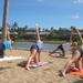 Morning Yoga Stretch At Anaehoomalu Bay