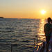 Ocean Voyager 74 Sailing in Santorini Sunset Tour
