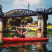 Full-Day Kayaking and Cycling Trip from Kanchanaburi Including Death Railway