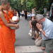 Morning Alms Tradition in Bangkok