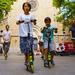 Gràcia Neighborhood Scooter Family Tour in Barcelona