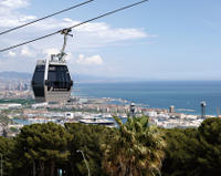 Barcelona Sightseeing Tour: Gothic Quarter Walking Tour, Olympic Village, and Montjuic Cable Car Rid