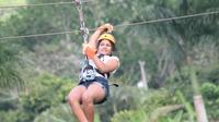 Aventura en tirolesa de medio día en las montañas de Anamuya