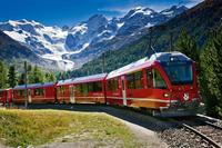 Swiss Alps Bernina Express Rail Tour from Milan