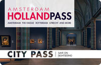 Holland Pass: mejores ofertas de Ámsterdam y mucho más
Una vez haya comprado su Amsterdam and Holland Pass, dispondrá de acceso gratis Evite las colas a más de 60 museos y atracciones en Ámsterdam y en las ciudades vecinas (consulte el Itinerario a continuación para ver una lista completa). Recoja el pase en el aeropuerto internacional de Schiphol de Ámsterdam, la estación central de Ámsterdam y las diversas sucursales Travelex en los Países Bajos. Válido durante un mes, este pase le ofrece la opción de dos, cuatro o seis entradas divididas en oro y plata. Cada una de las atracciones acepta un cierto tipo de entrada a cambio de acceso. No tiene más que mostrar su pase a la operadora y podrá evitar la cola, por lo que ahorrará tiempo.Recibirá una guía completa con toda la información esencial y los consejos que necesita para su vacaciones en Holanda, como atracciones, información general, datos interesantes sobre Ámsterdam y mapas detallados de la ciudad y la región que le ayudará a desplazarse con facilidad. También encontrará más de 100 ofertas y descuentos especiales en determinados museos, atracciones, restaurantes y tiendas. Holland Pass: mejores ofertas de Ámsterdam y mucho más