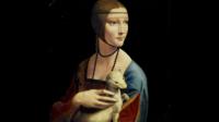 Exposición de la dama con armiño en el Museo Nacional