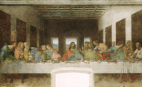 Admire 'The Last Supper,' a Da Vinci masterpiece