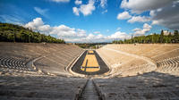Juegos Olímpicos en Atenas con entrenamiento y carrera de grupos