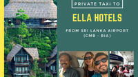 Private Taxi from Sri Lanka Airport (BIA-CMB) to Ella Hotels Private Car Transfers